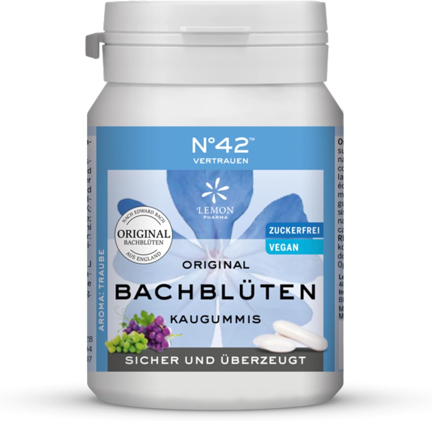 Lemon Pharma Store Self-Confidence Chewing Gum according to Dr. Bach, 40 pieces [Bathroom Item]