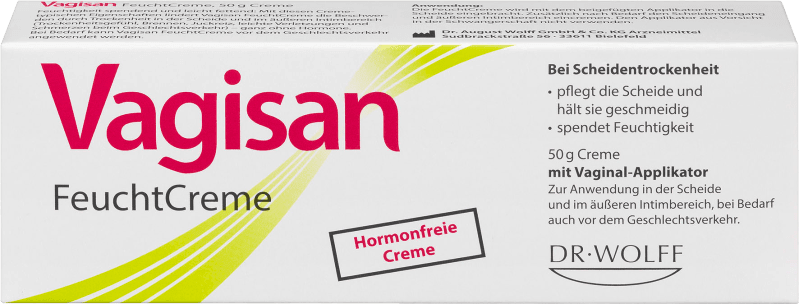 Vagisan Moisturizing Cream With Applicator, 50 G