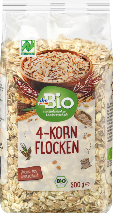 dmBio 4-Grain flakes Naturland, 500 g