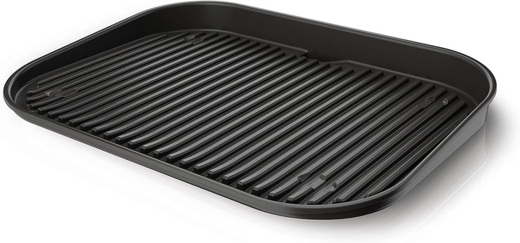 Ninja Woodfire Electric BBQ Grill Flat Plate, compatible with Ninja Woodfire Electric Outdoor BBQ Grill, Official Ninja Accessory, Non-Stick, XSKGRIDPLTEUK