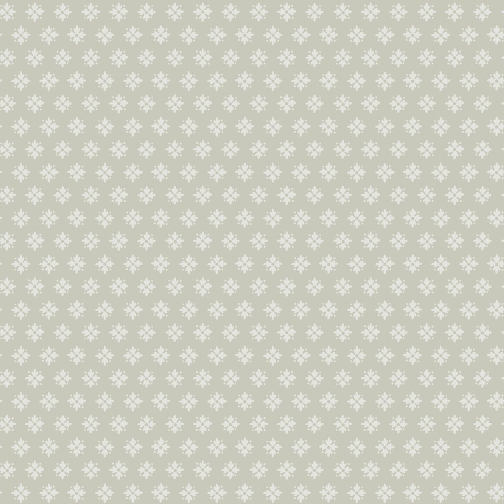 BorasTapeter Falsterbo Ii 4015 Non-Woven Wallpaper Classic Small Flowers Ornament Green 