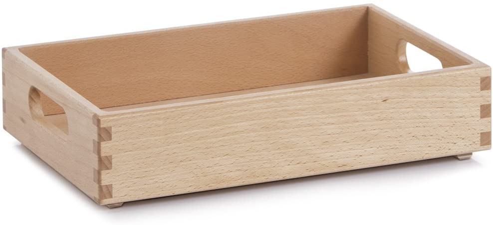 Zeller 13305 Multi-Purpose Box 30 x 20 x 7 cm Beech Lacquered