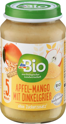 dmBio Apple mango with spelt semolina from the 5th month, Demeter, 190 g