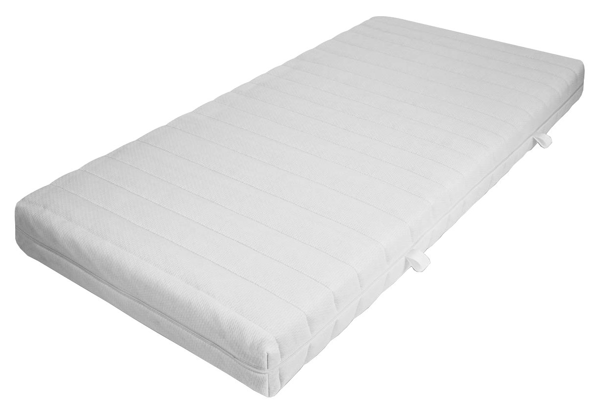 MSS White Polyester Foam Mattress 90cm x 190cm