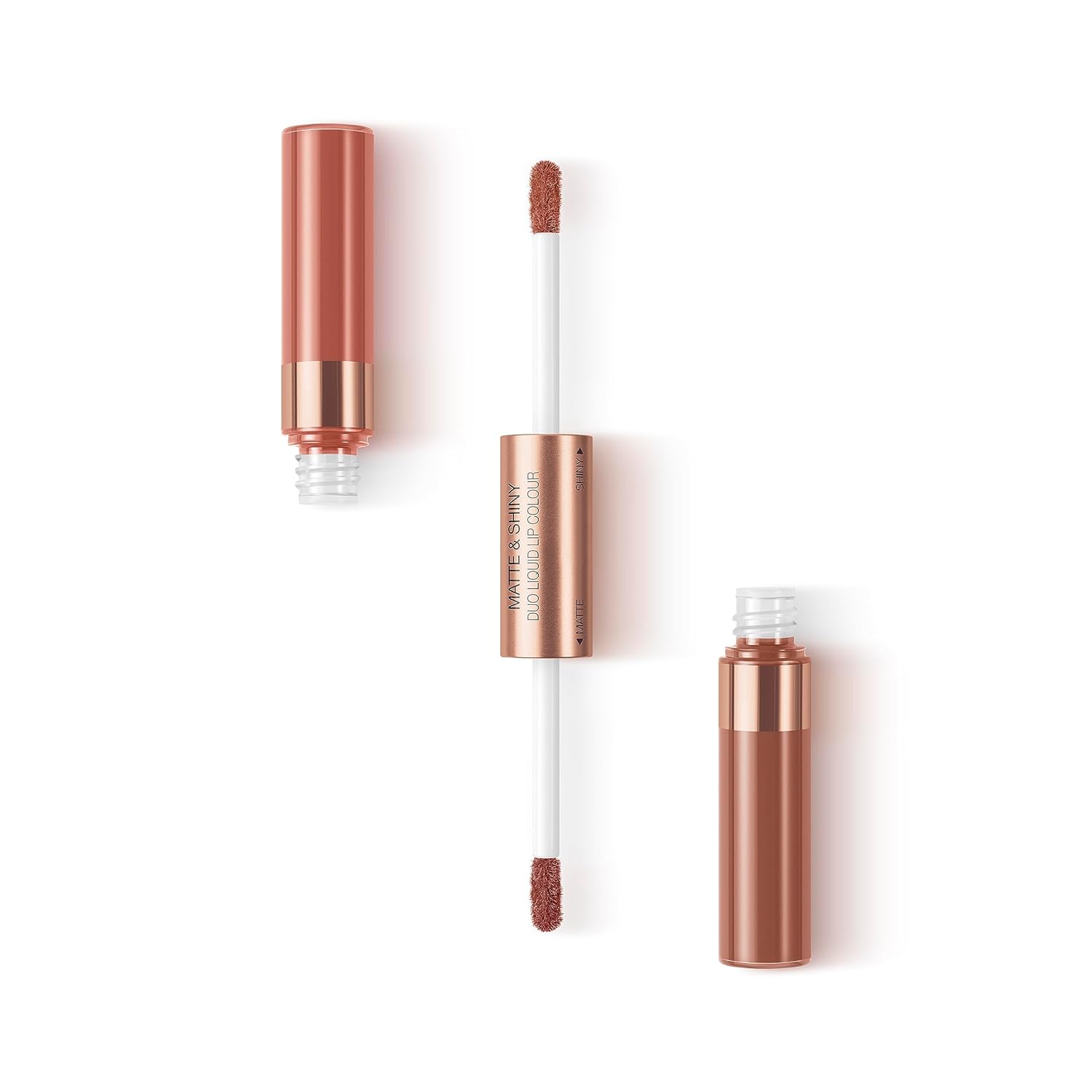 Kiko Milano Matte & Shiny Duo Liquid Lip Color 04 Liquid Lipstick with Dual Finish: Matt and Shiny