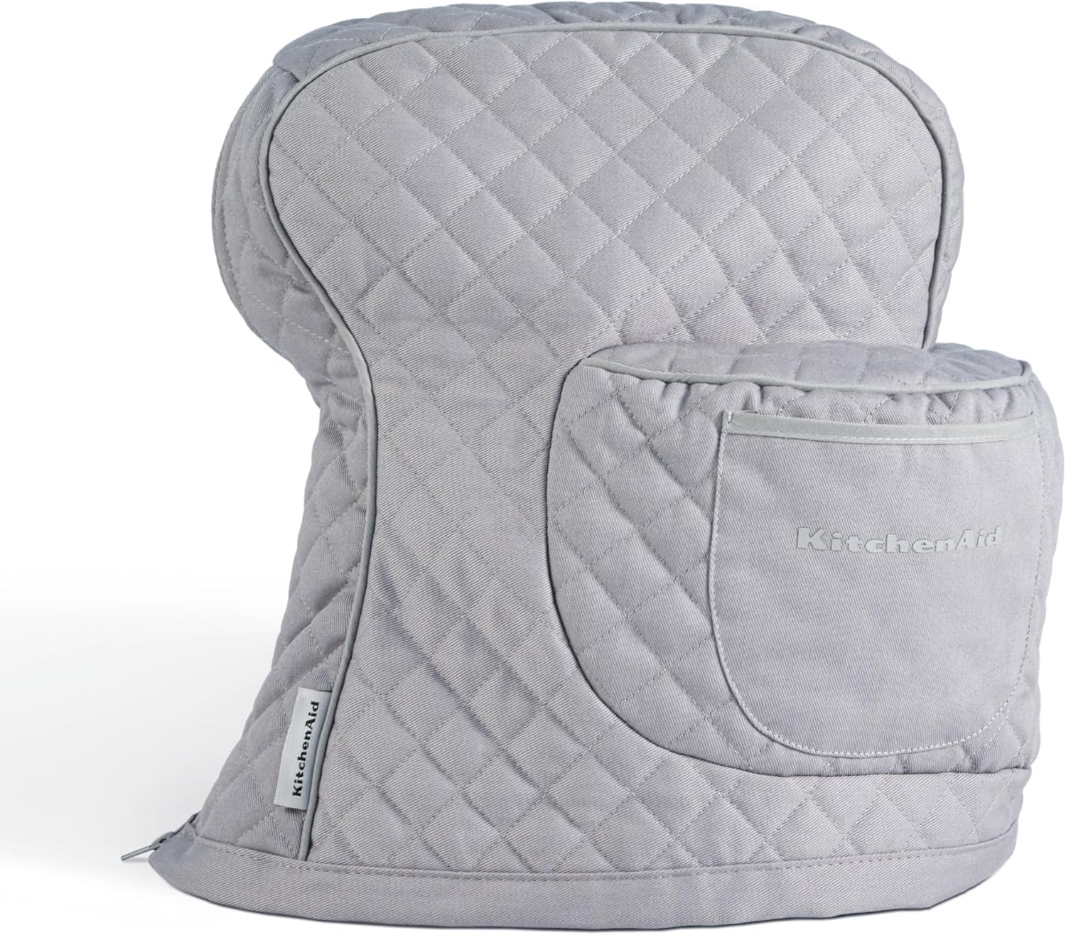 KitchenAid Quilted Tap Mixer Cover, Single Pack, Cotton, Grey, 14.38 x 18 Inches