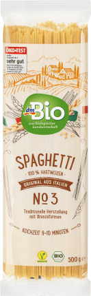dmBio Spaghetti No 3, 500 g