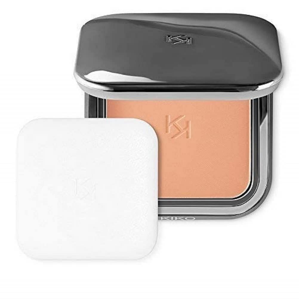 KIKO Milano Matte Fusion Pressed Powder 02 | Compact Powder with Natural Matte Finish, tan ‎02