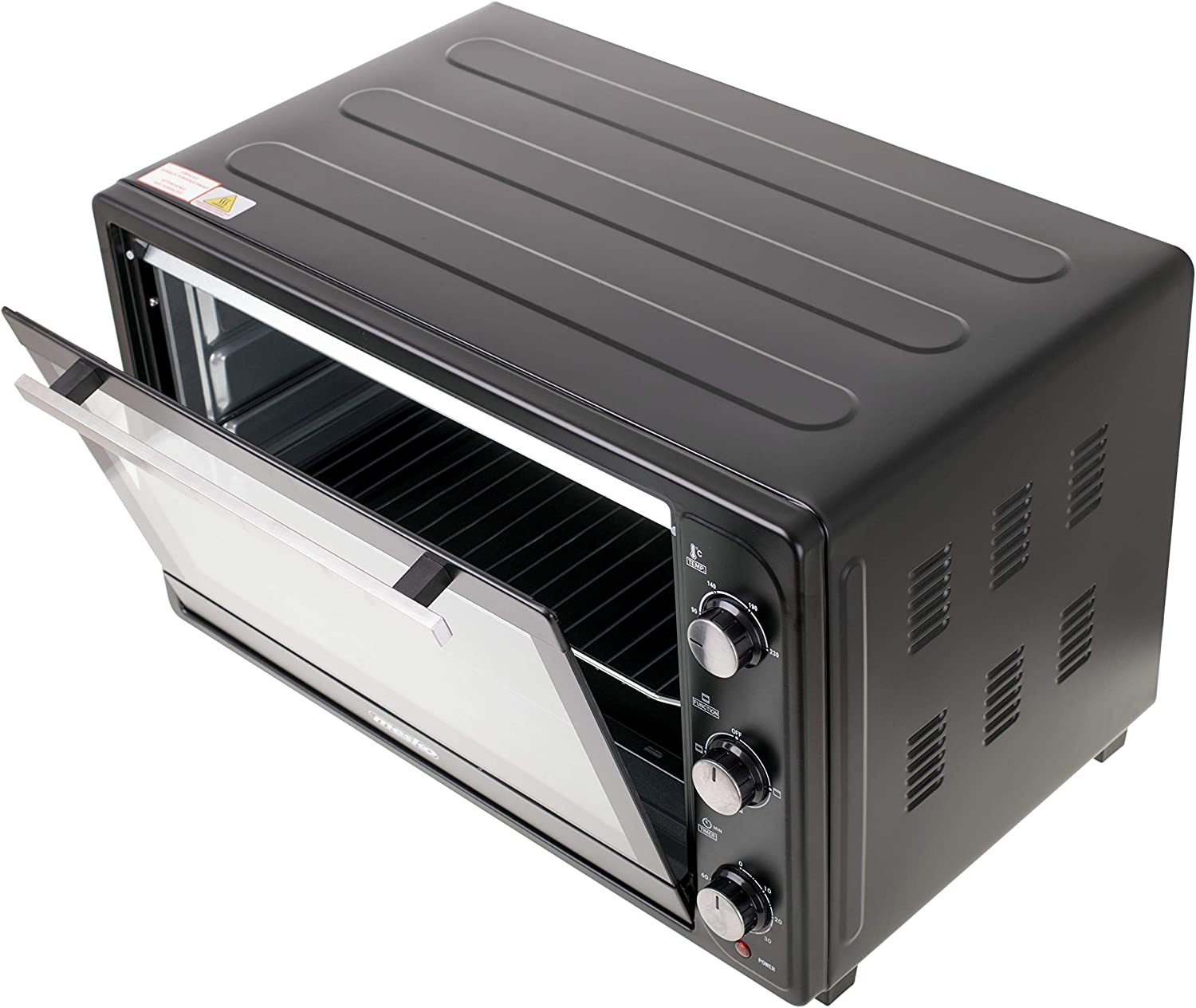 Jung Young Mesko MS6021 Mini Oven 66l Electric Mini Oven 3000W Oven Timer 60 Minutes 3 Heating Modes Includes Oven Rack Baking Tray