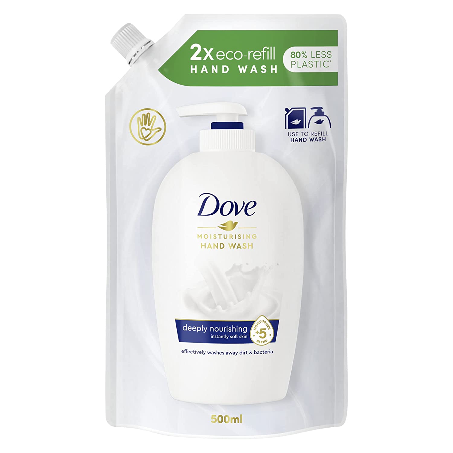 Dove Soap Nourishing Hand Wash Lotion Refill, 10 x 500 ml