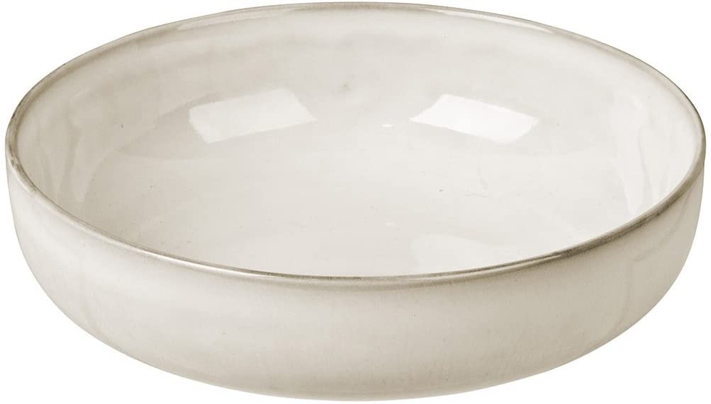 Broste Copenhagen Nordic Sand Flat Bowl Diameter 17 cm Beige