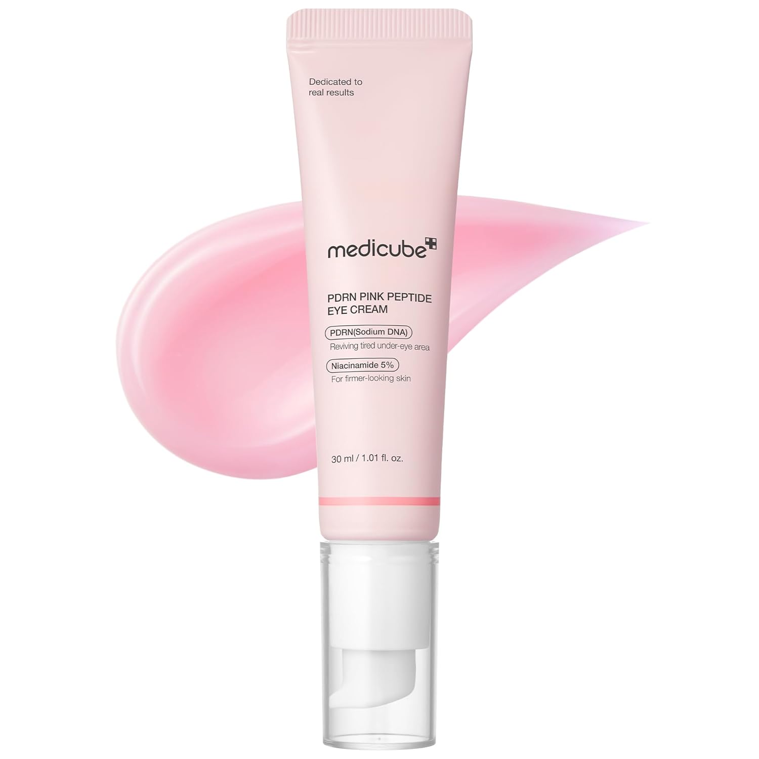 medicube Salmon DNA PDRN Pink Peptide Eye Serum with Niacinamide and 99% Purity Retinol for Fine Lines, Uneven Skin Tone, Korean Skin Care 30 ml