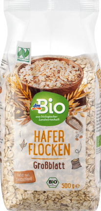 dmBio Flakes, large-leaf oatmeal, Naturland, 500 g