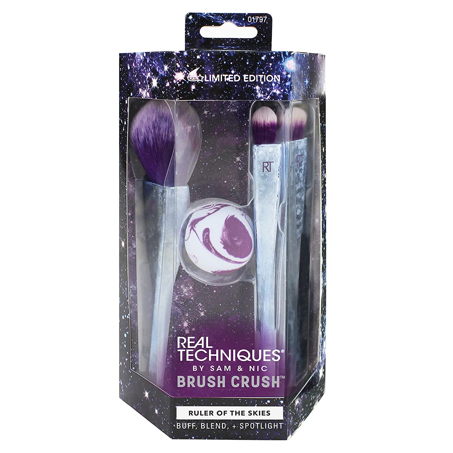 Real Techniques Ruler of the skies Brush Crush v2 210 g, ‎pink