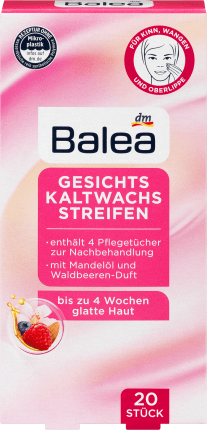 Balea Cold wax strip face, 20 pcs