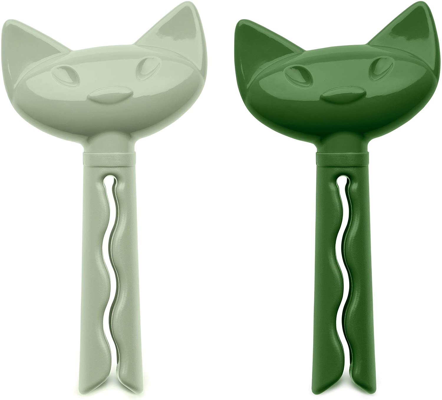 Koziol Locking clip, eucalyptus green/forest green, 15 x 45 x 86 mm