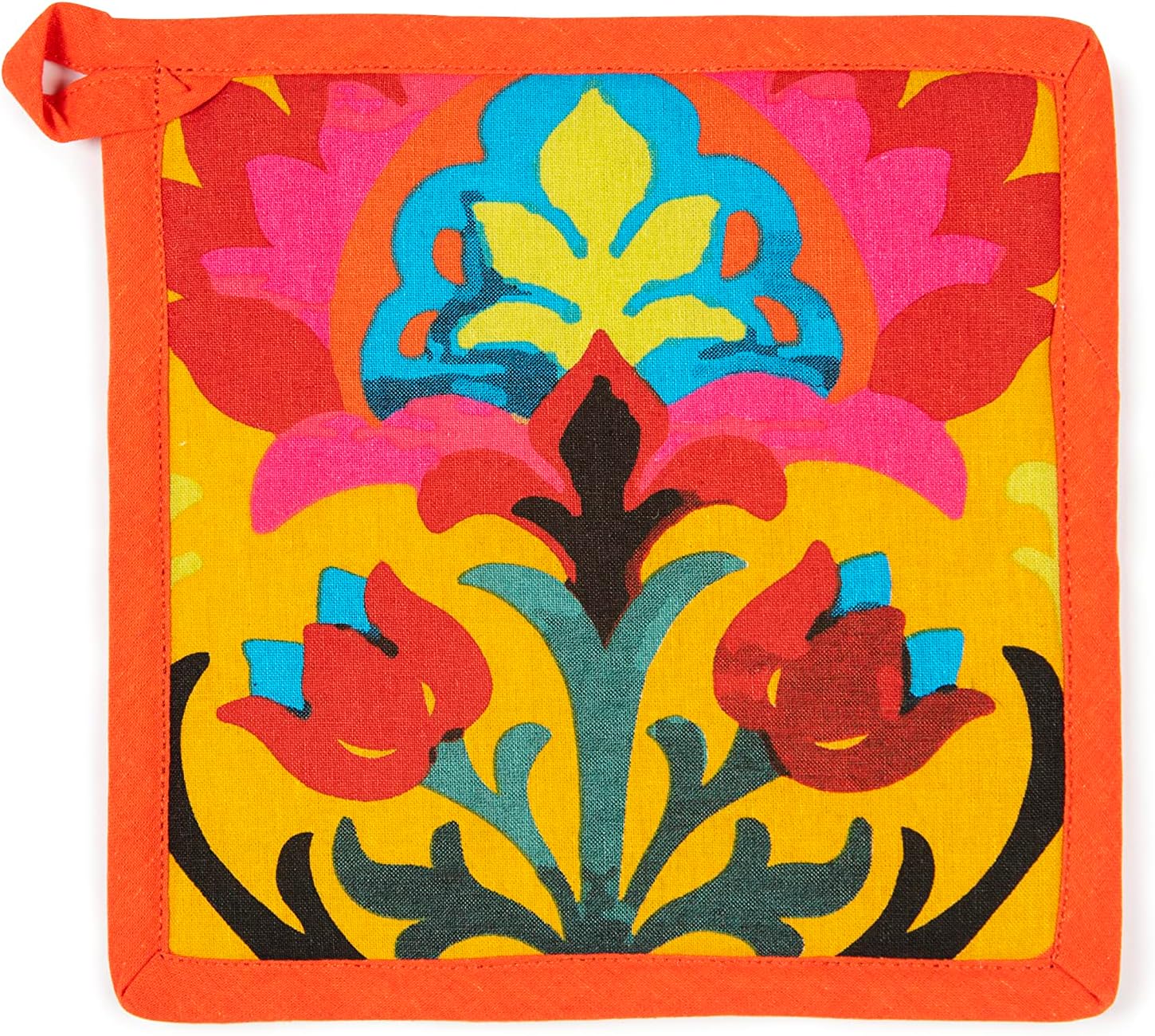 Excelsa New Delhi Pot Holder 20 x 20 cm 100% Cotton Lining Polyester Filling