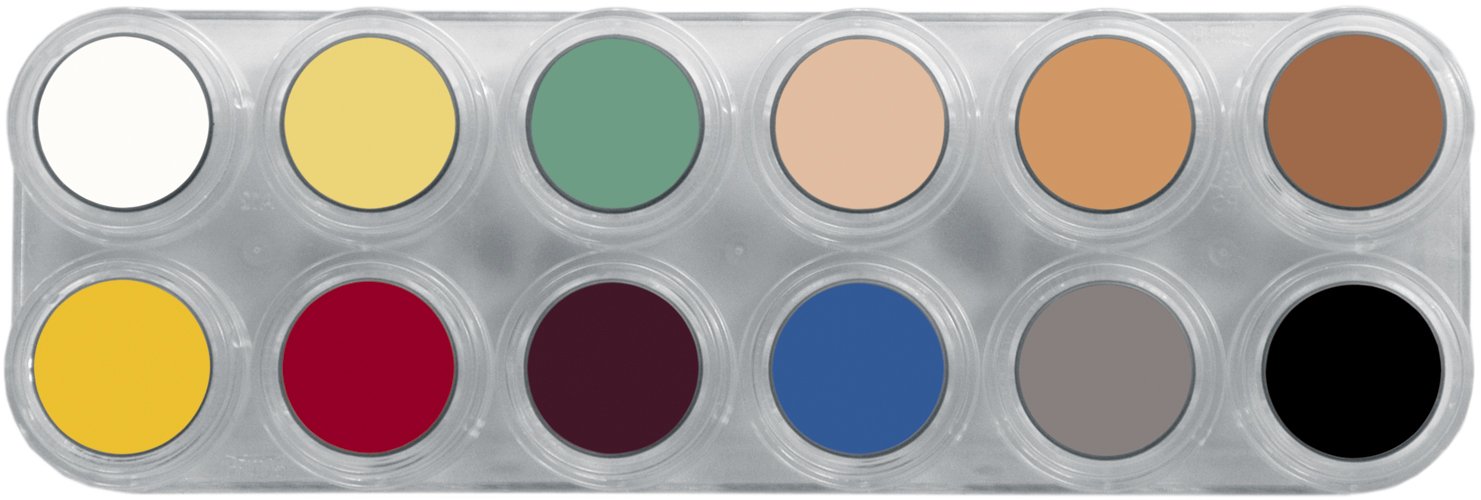 GRIMAS Creme Makeup-Palette L mit 12 Farben