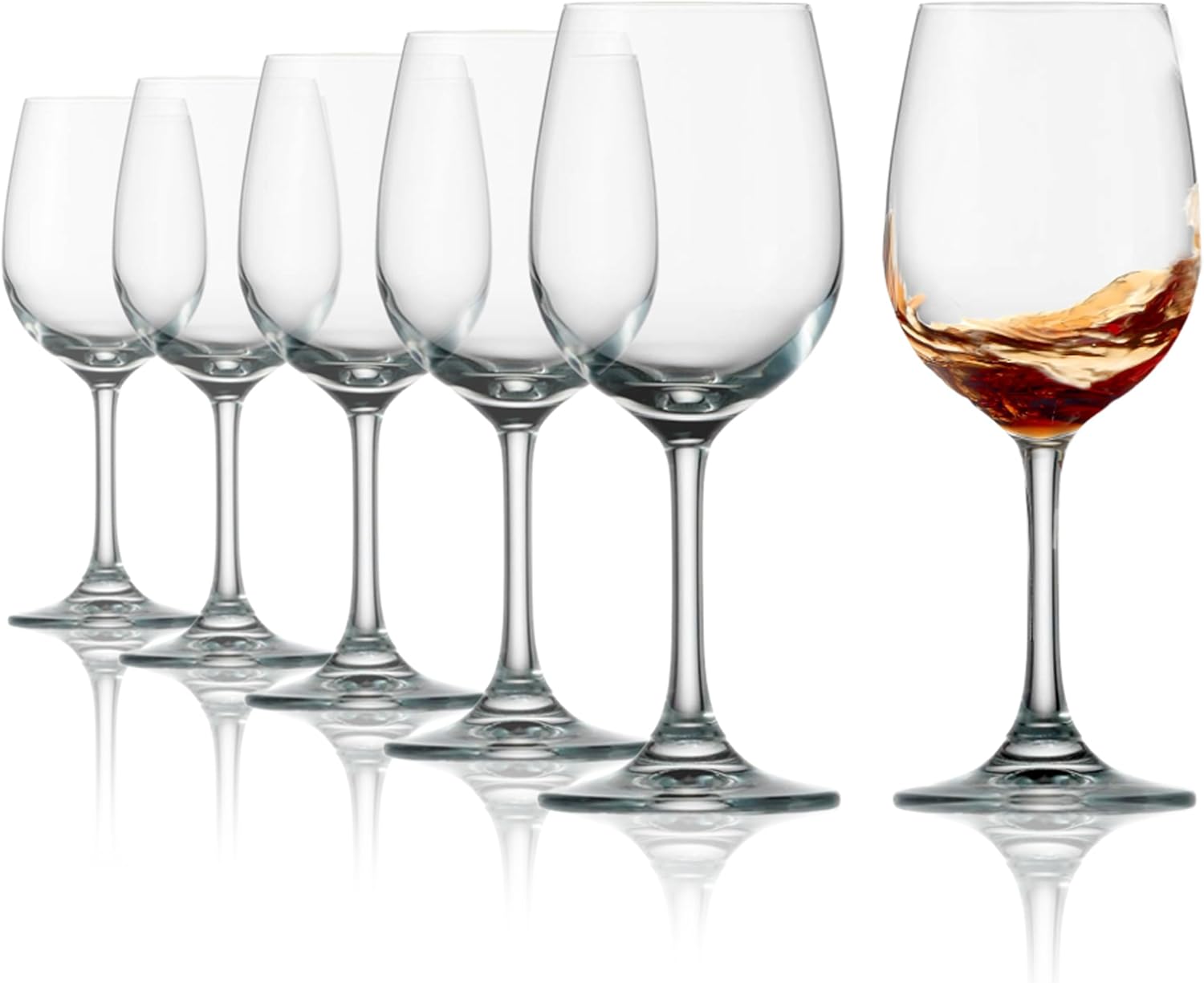 Stölzle Lausitz Weinland Port Wine Glasses Set of 6 230 ml - Elegant Crystal Glass Wine Glasses Ideal for Sweet Red and White Wines, Port Wine & Sherry - Dishwasher Safe Port Wine Goblet, Made in