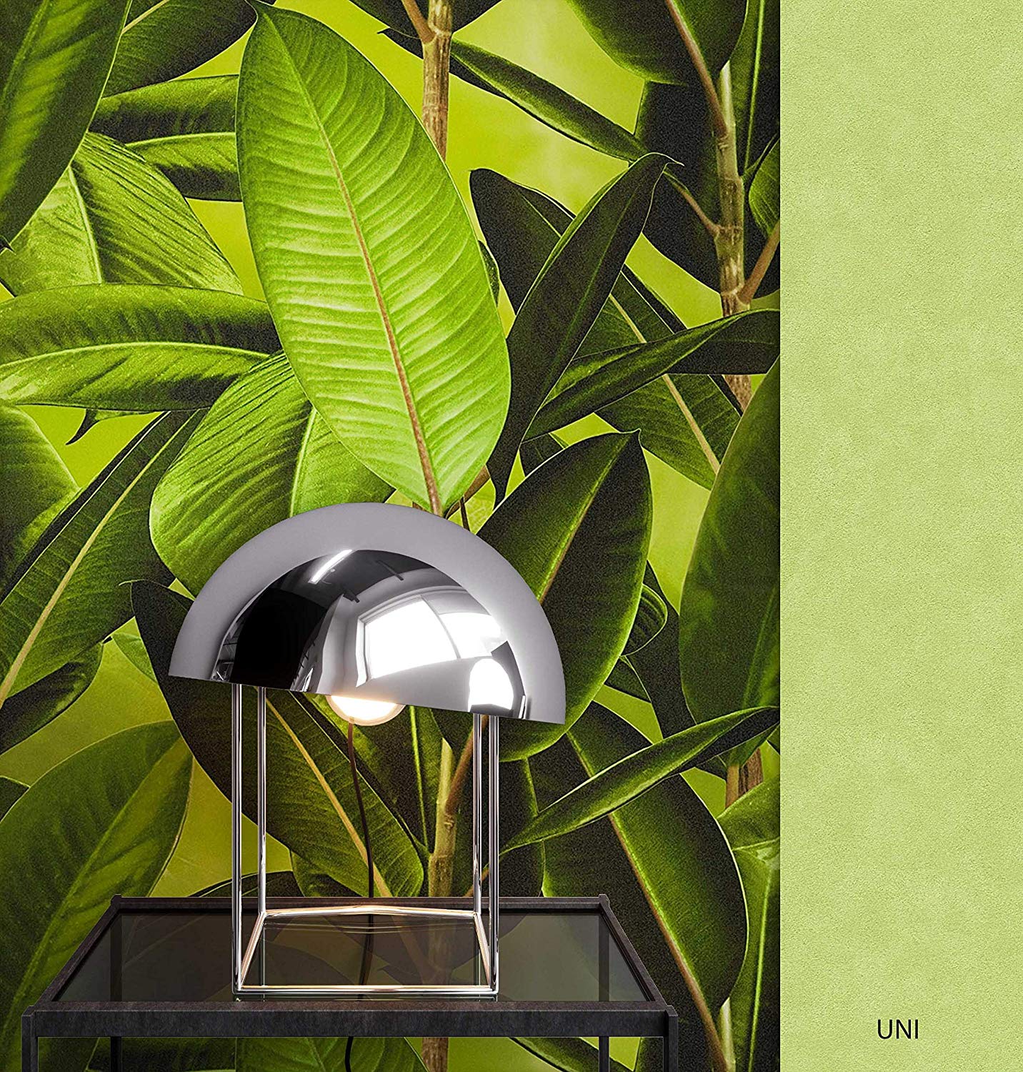 Newroom Design Newroom Flower Wallpaper Green Flowers Leaves Floral Non-Woven Wallpaper Br