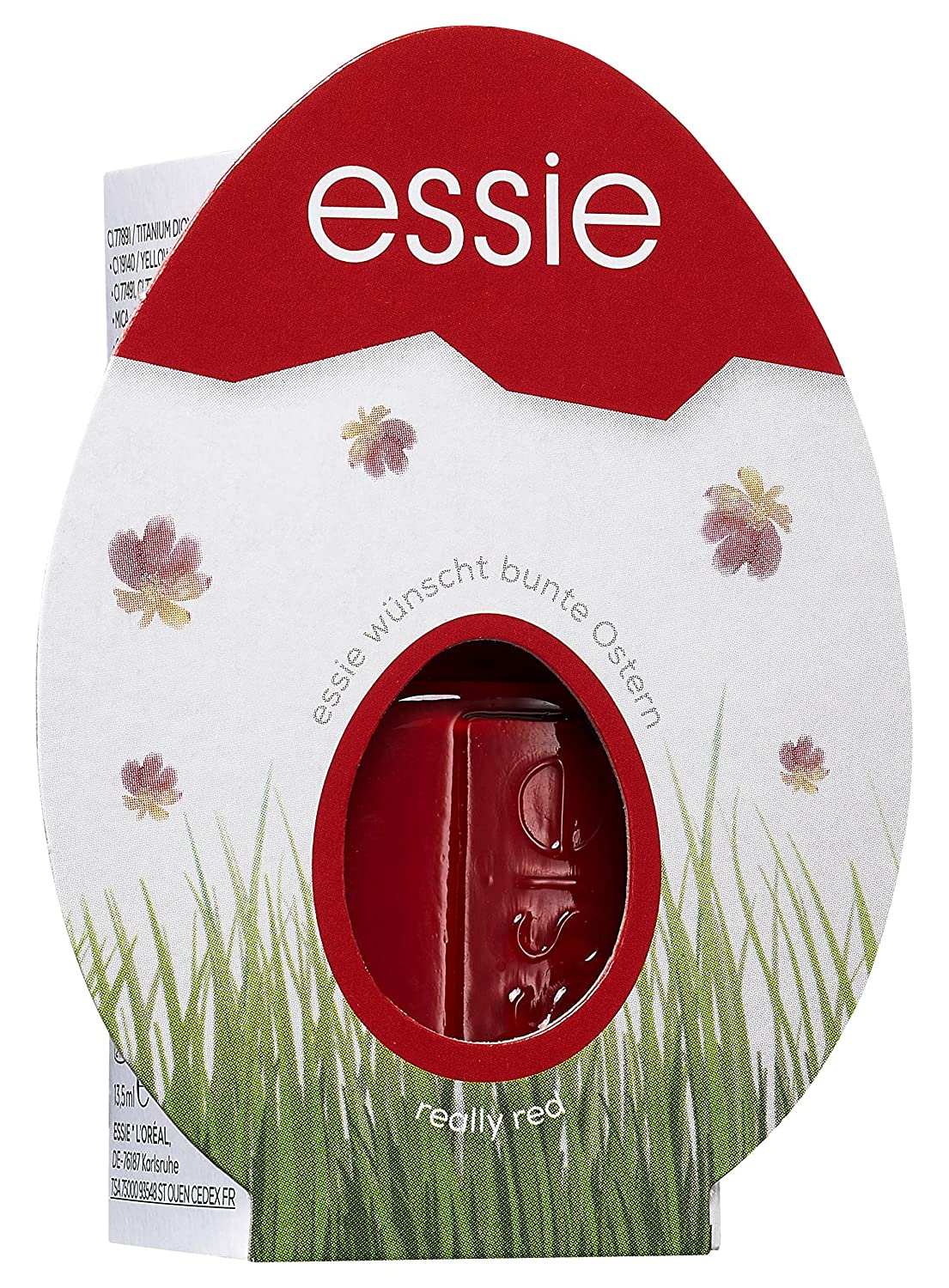 essie Nail Polish in Spring Easter Packaging Gift Set Easter Egg Design for, red ‎really