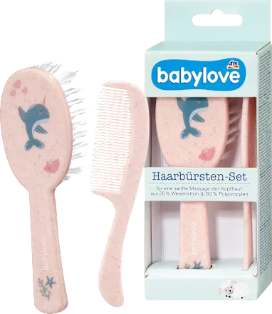 Pink Dolphin Brush Set, 2 pieces, 1 pc