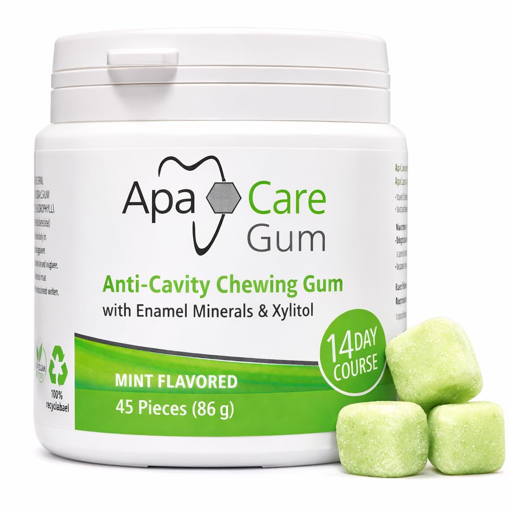 Apa Care Store ApaCare Gum Anti-Caries Chewing Gum with Enamel Minerals | 6 tins