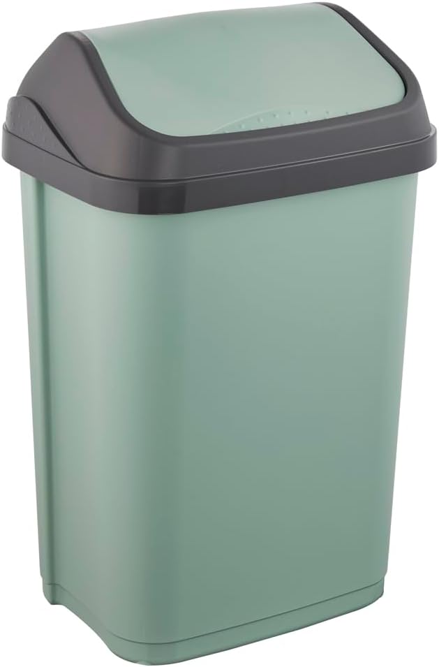 keeeper Swantje Bin, Nordic Green 25 L, 33.5 x 25.5 x 53.5 cm