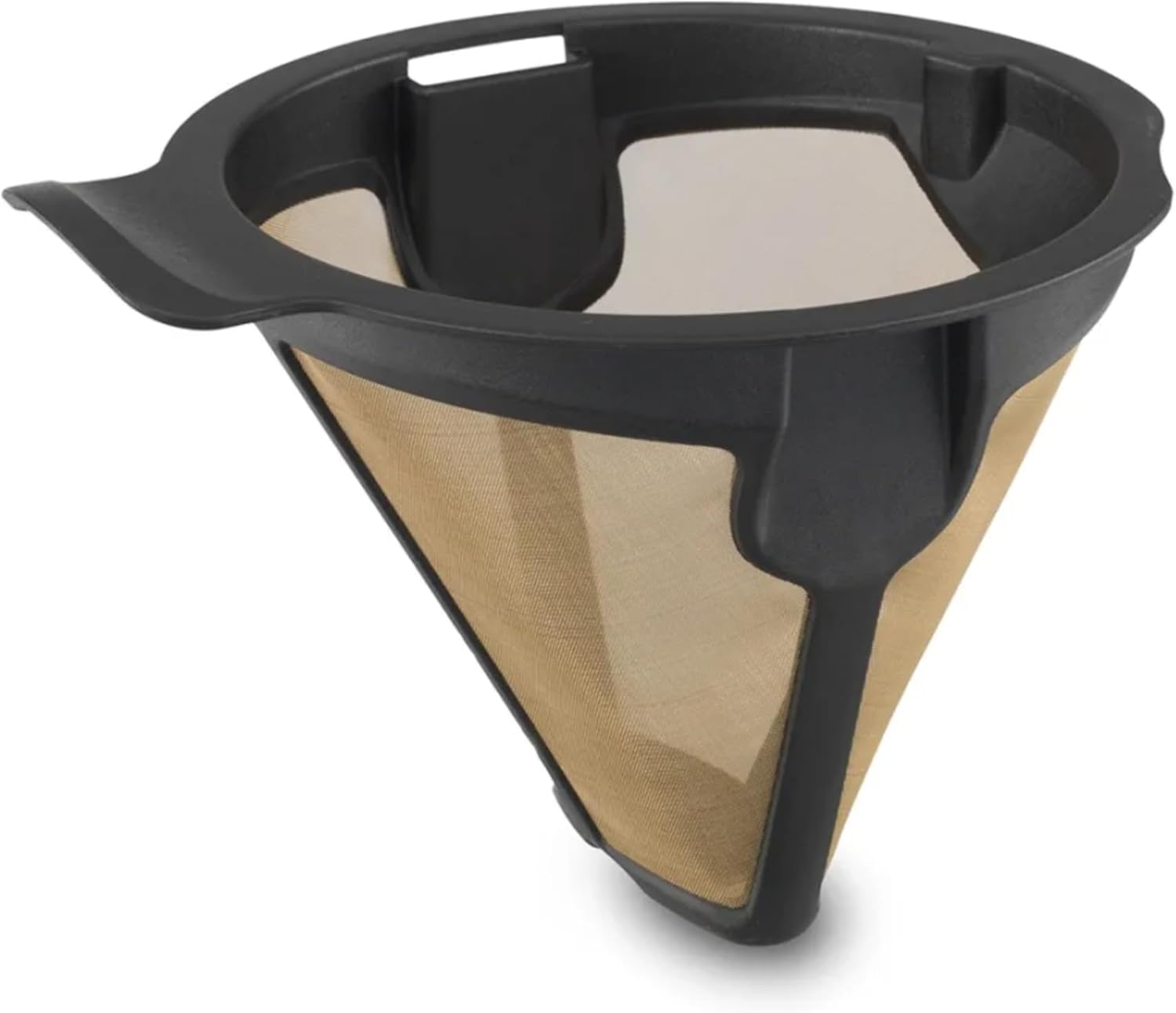 Ninja coffee permanent filter for hot and cold brewing systems, for coffee grounds, gold-tone filter, compatible with CP307, 119KKWCP30