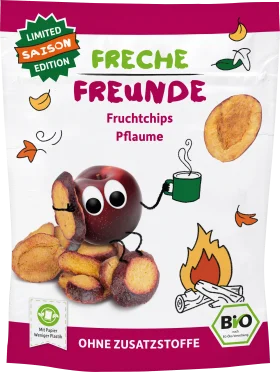 FRECHE FREUNDE FRECHE FRIENDE children's snack fruit chips plum, from 3 years, 12 g