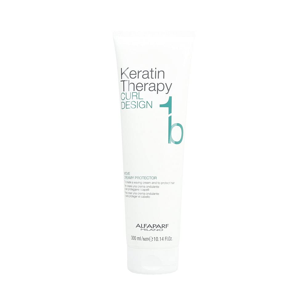 AlfaParf Keratin Therapy Curl Design 1b Move Creamy Protector 300 ml - Cream for Curly Hair