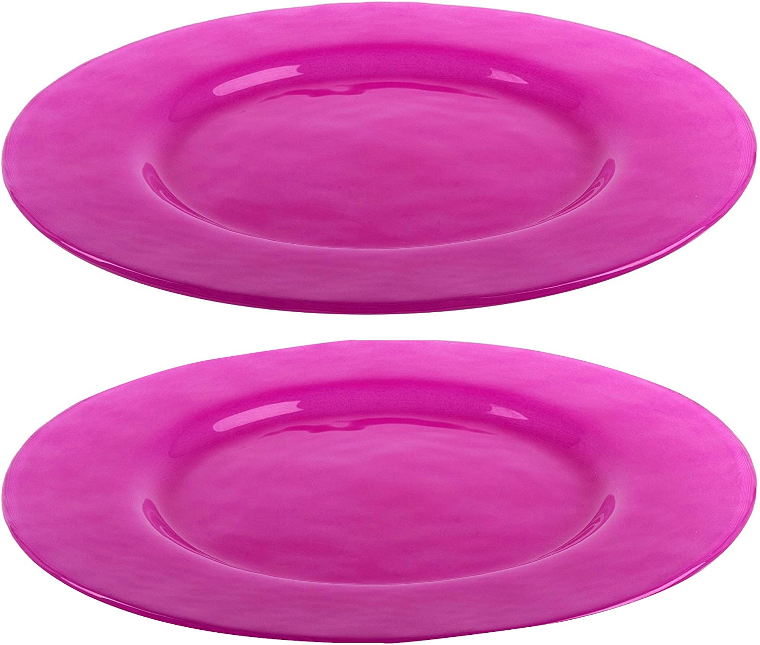 Bohemia Cristal 093 012 045 Play of Colors Set of 2 Plates Approx. Diameter 320 mm Made of Soda-lime Glass Plate, Glass, 1.9 x 32 x 1.9 cm, 1.9 x 32 x 1.9 cm