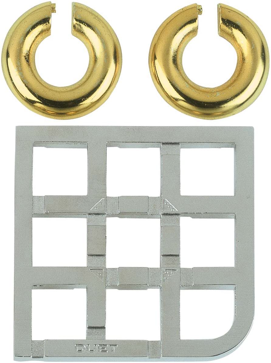 Bartl Huzzle Cast Puzzles, 50 Different High Quality Metal Puzzles for Experts Choose from a range of puzzles..., Duet