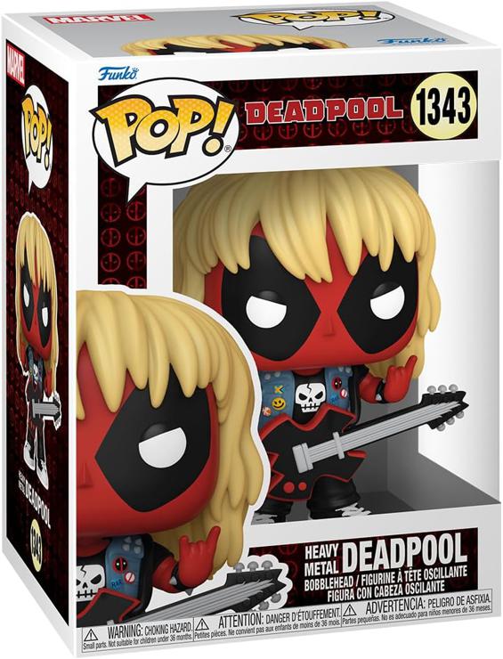 Funko POP! Marvel: Deadpool - Heavy Metal Band Member Band - Vinyl Collectible Figure - Official Merchandise - Toys for Children & Adults - Marvel Fans