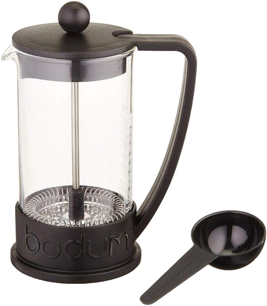 Bodum BRAZIL coffee maker (French Press System, permanent stainless steel filter, 1.0 liters) black