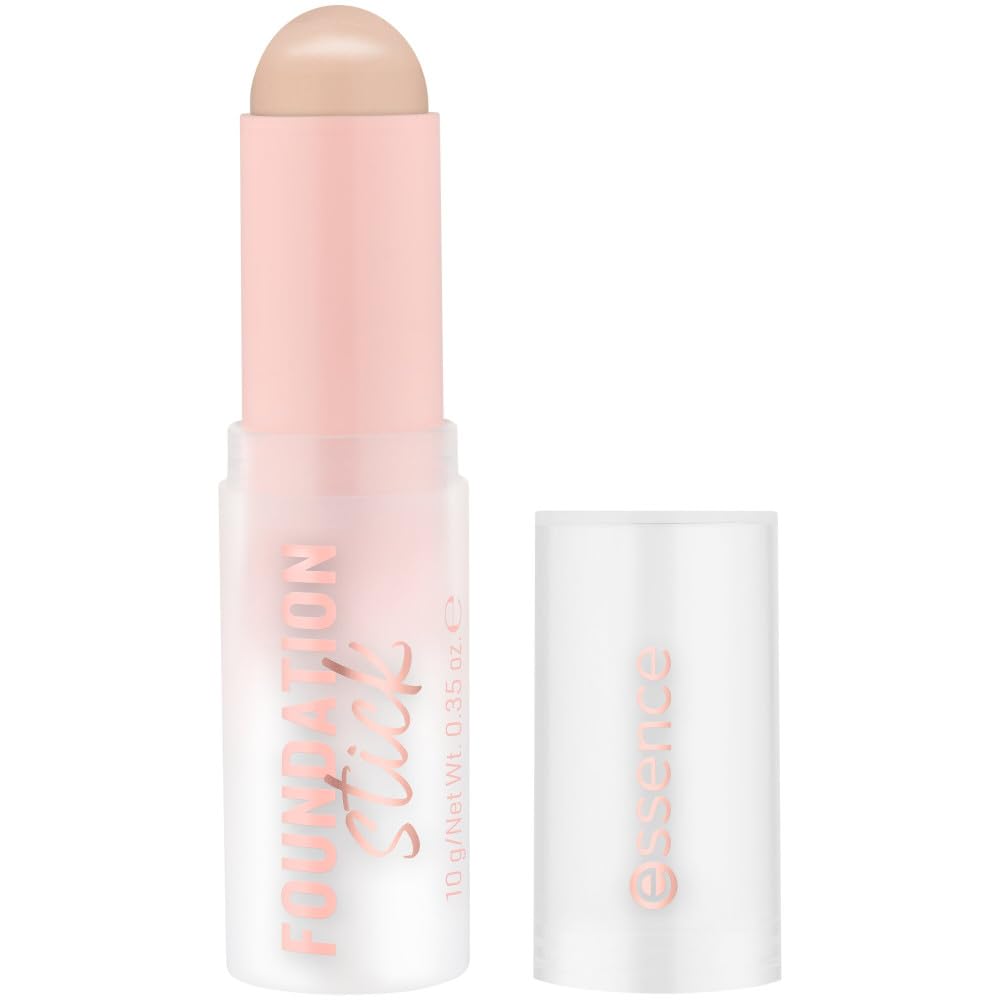 essence cosmetics Essence Foundation Stick No. 110, Nude, Nourishing, Covering, Softening, Natural, Vegan, Oil-Free, No Preservatives, Parabens, Pack of 10 g