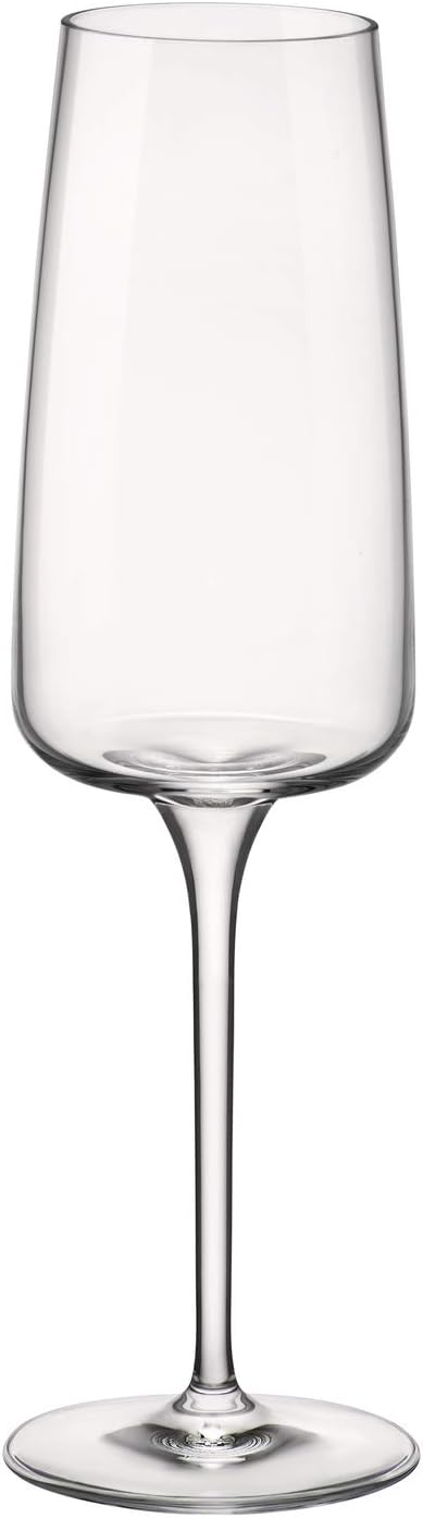 Bormioli Rocco Bormioli Set of 6 Gift Boxes 262 ml Champagne Glass (Nexo, Gift Set, Champagne Goblet, Clear, 6 Pieces) 52883, Glass, Transparent, 6 Unità (Confezione da 1), 6