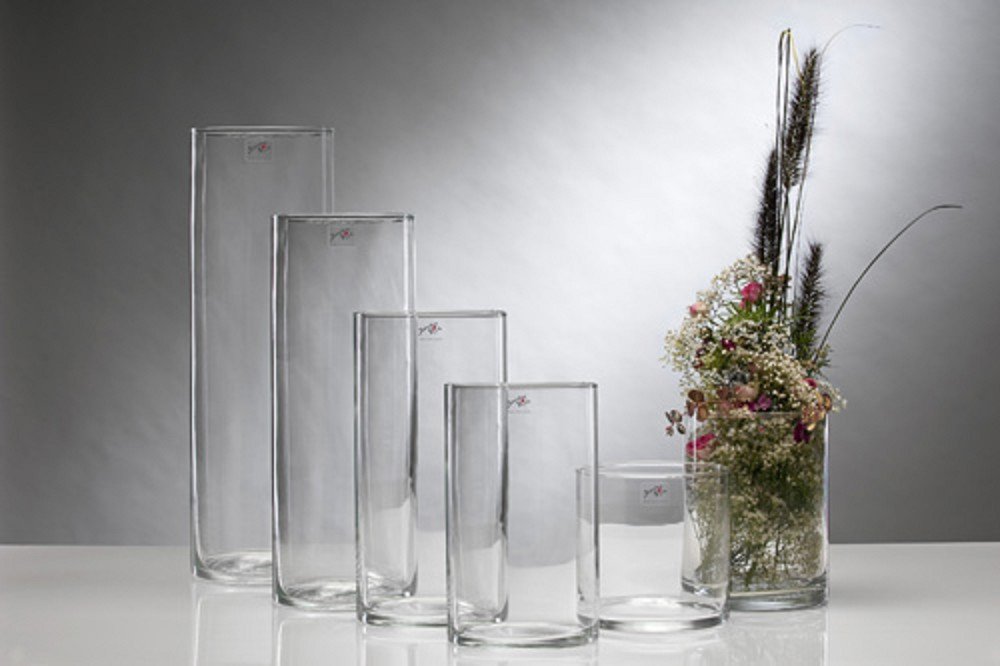 Sandra Rich Glass Vase Cyli Cylinder 50Cm