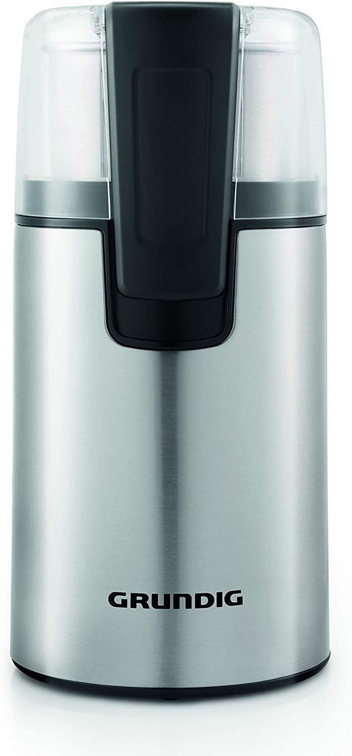 Grundig 4760 cm 4760 Coffee Grinder, Silver, Blade Grinder, 180 W, 70 g, Stainless Steel Body, 180, Stainless Steel/Black