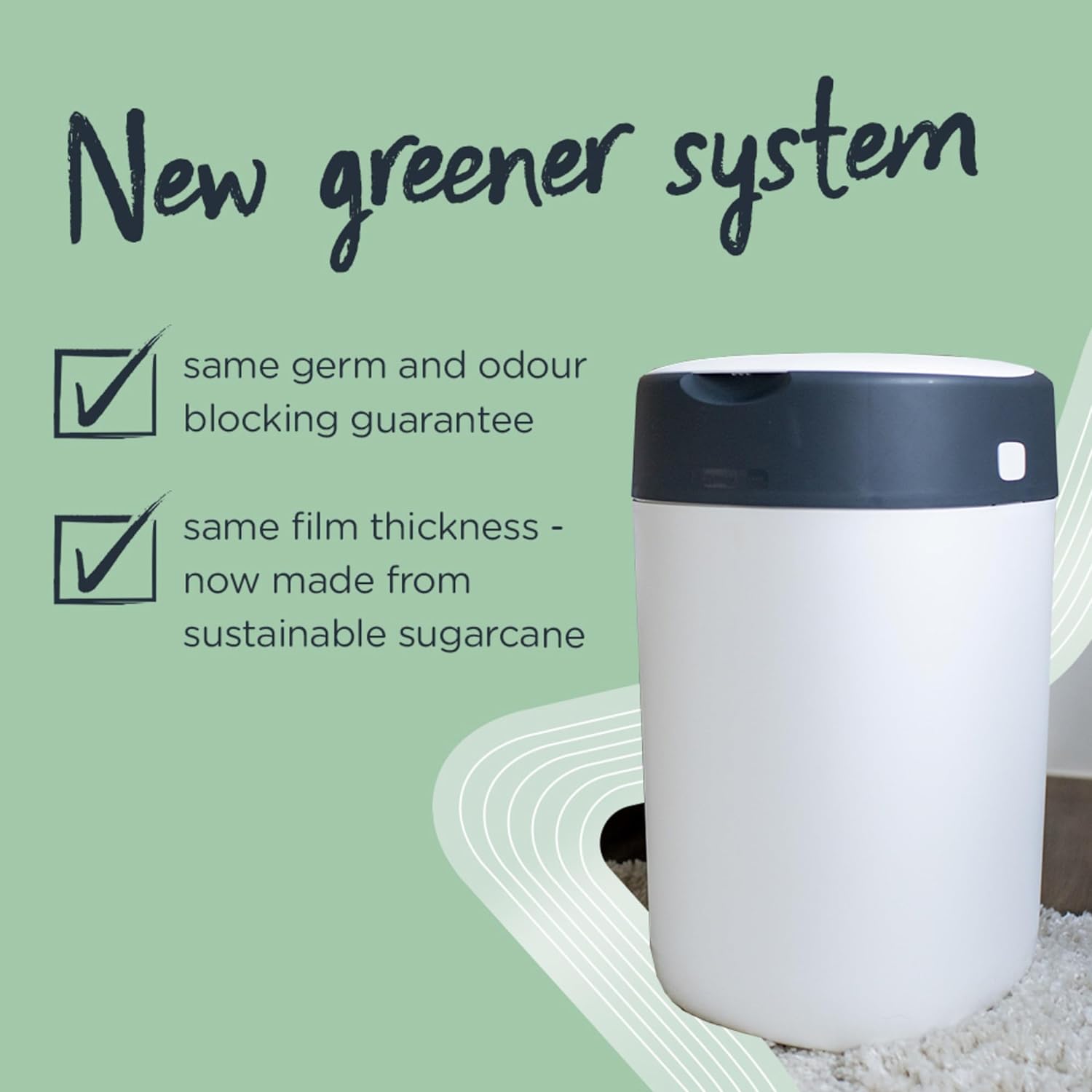 Tommee Tippee Simplee Sangenic Nappy Disposal Container With One Refill Cartridge