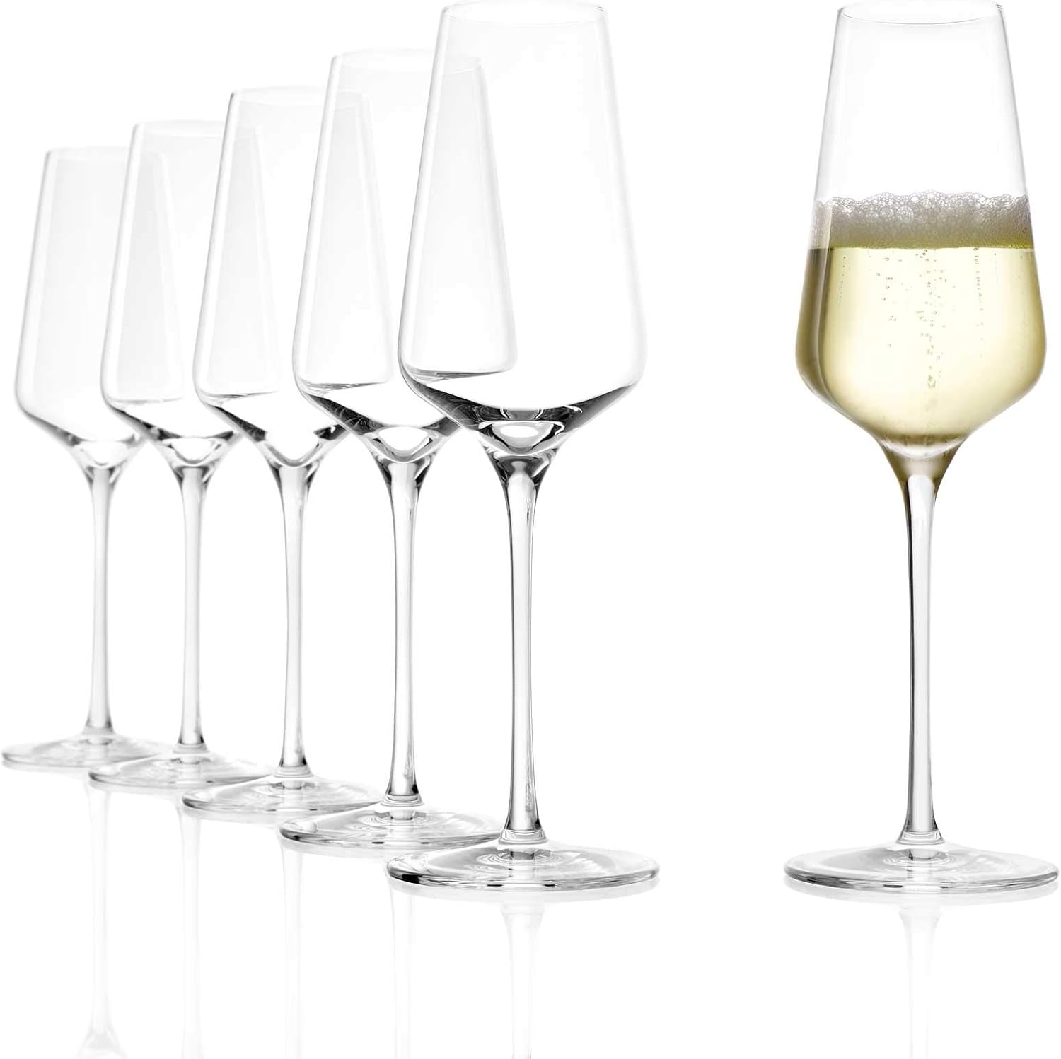 Stölzle Lausitz Starlight Glasses Wine Glasses Highly Functional Wine Goblets Dishwasher Safe Set of 6