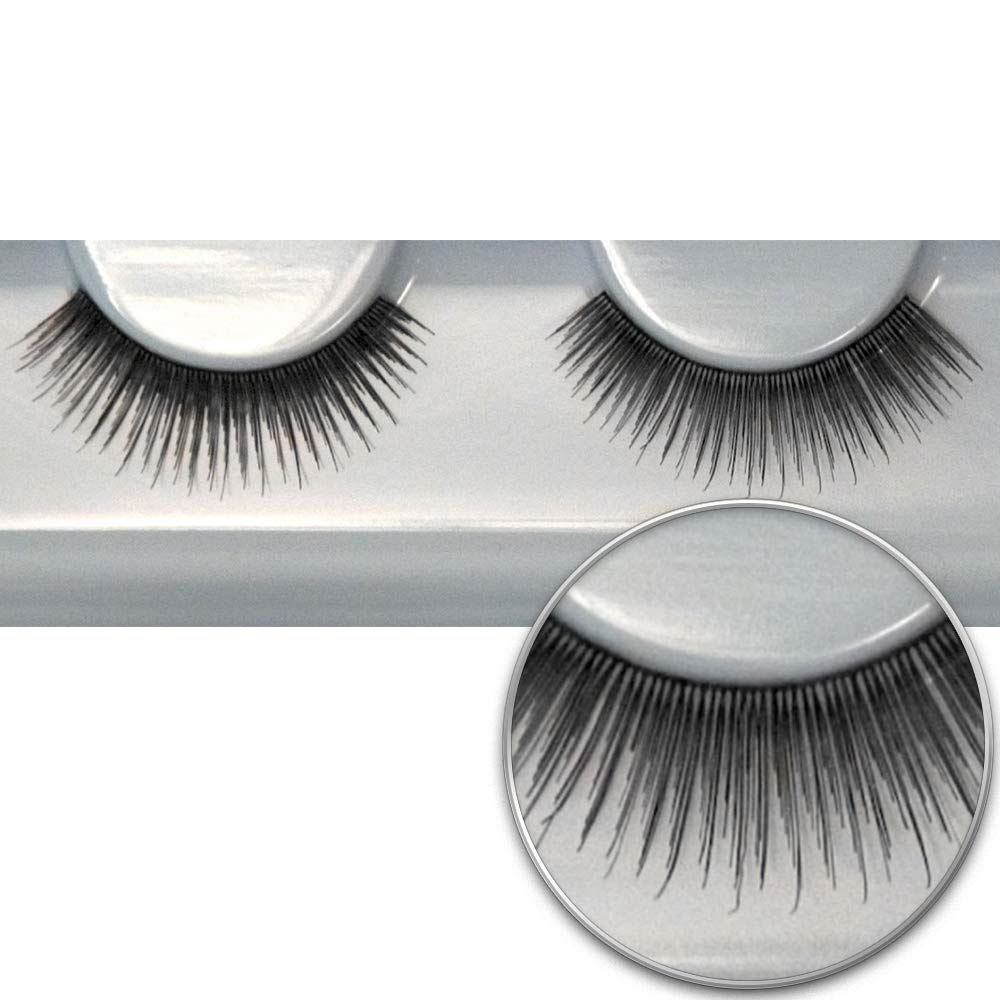GRIMAS Human Hair False Eyelashes No. 101, ‎101 abgestufte schwarz, form