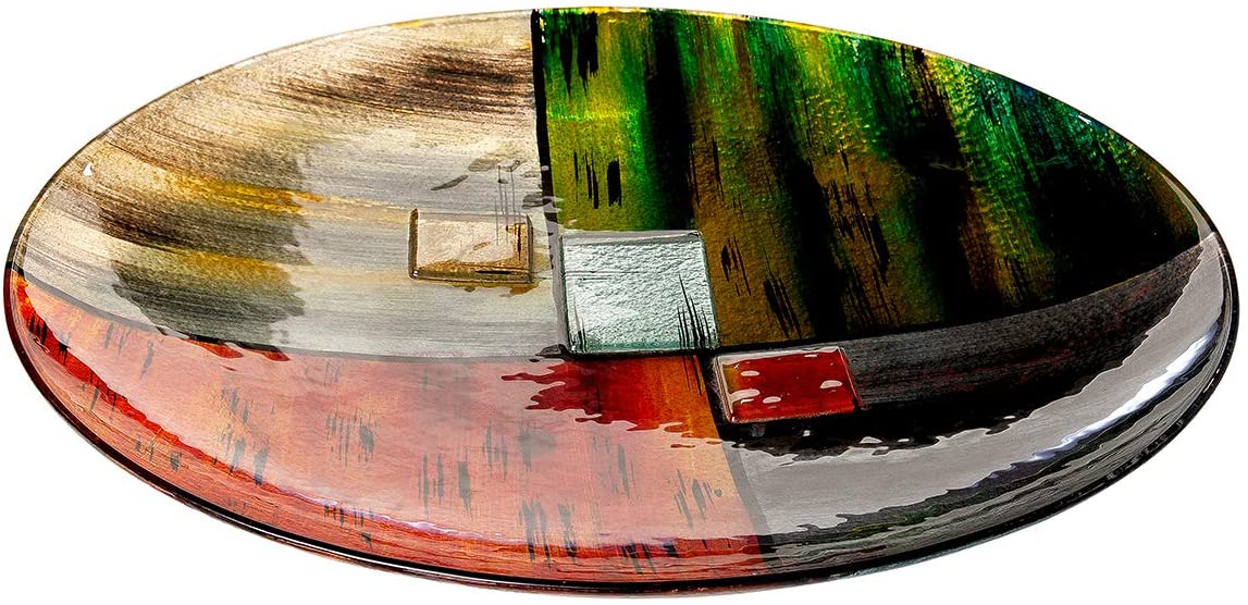 GILDE GLAS art Glass Bowl – Gifts for Women – Diameter 47.5 cm