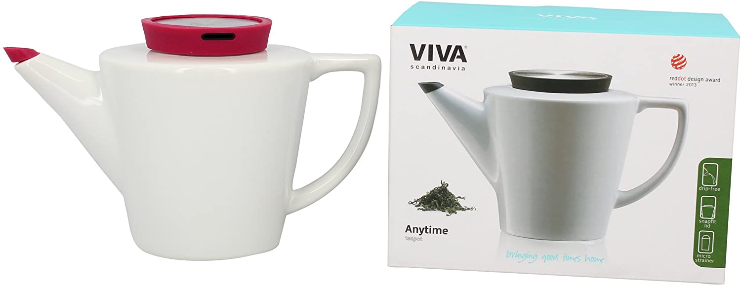 Viva Scandinavia 9101141 Teapot Porcelain Fuchsia 20.5 x 15 x 14.5 cm