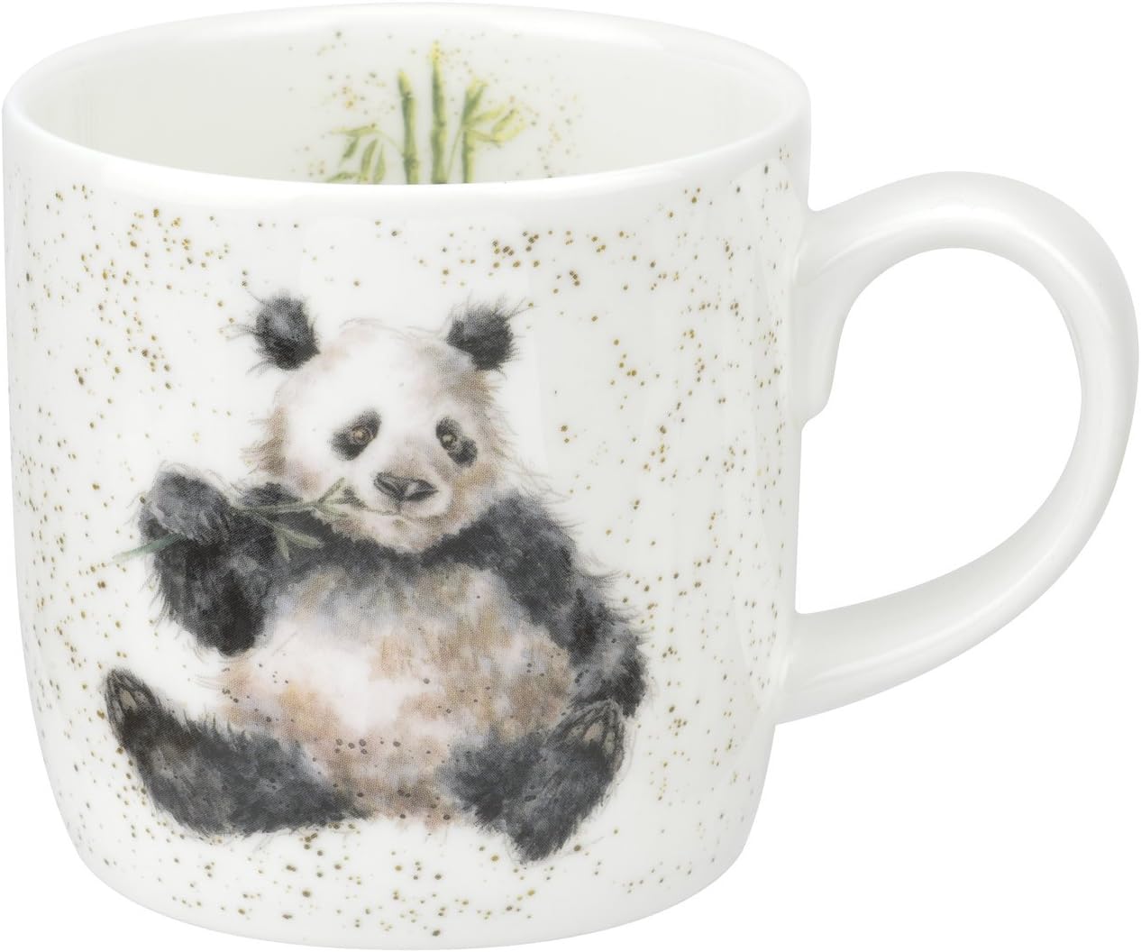 Wrendale Designs Bamboozled (Panda) Fine Bone China Single Mug, Multi Coloured, 8 x 12 x 8 cm