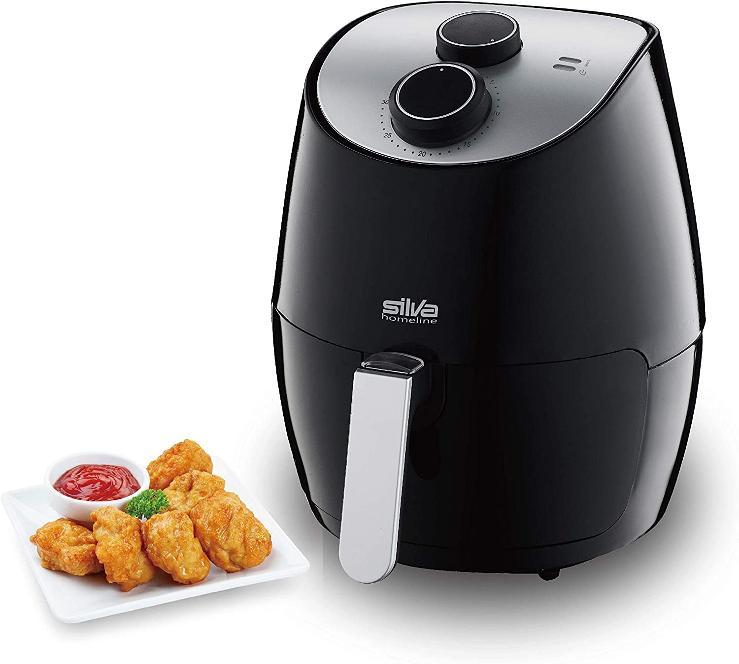 Silva-Homeline FRH 2600 Hot Air Fryer 2.6 Litres 1350 Black