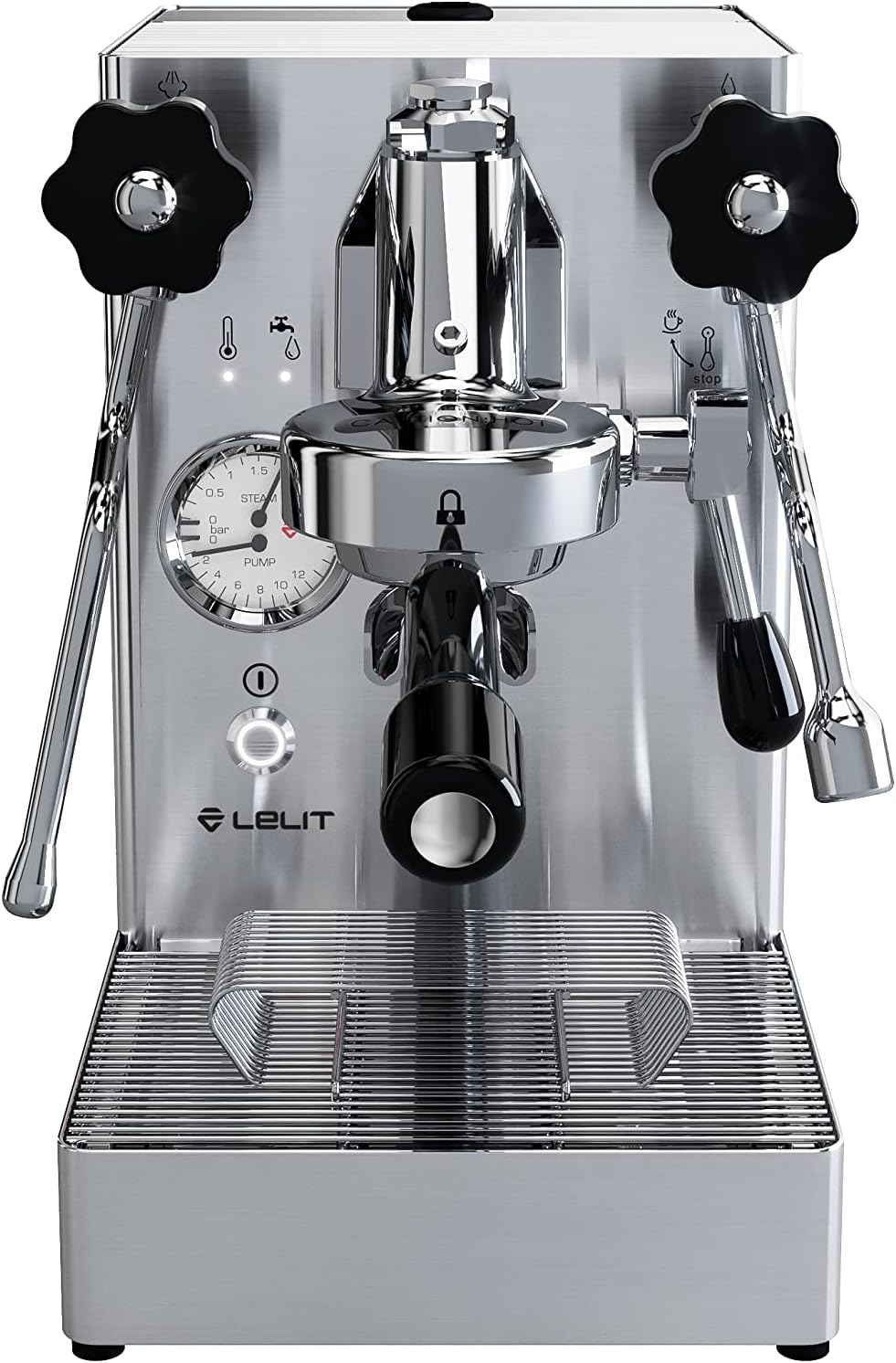 Lelit MaraX Coffee Machine - With Milk Frother - Silver
