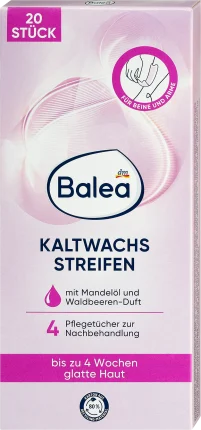 Balea Cold wax strips body, 20 pcs