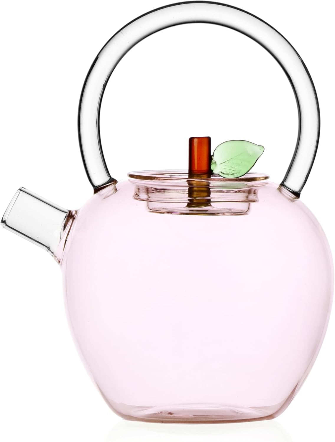 Ichendorf Milano Fruits & Flowers Collection Apple Teapot 70cl Borosilicate Glass Handmade
