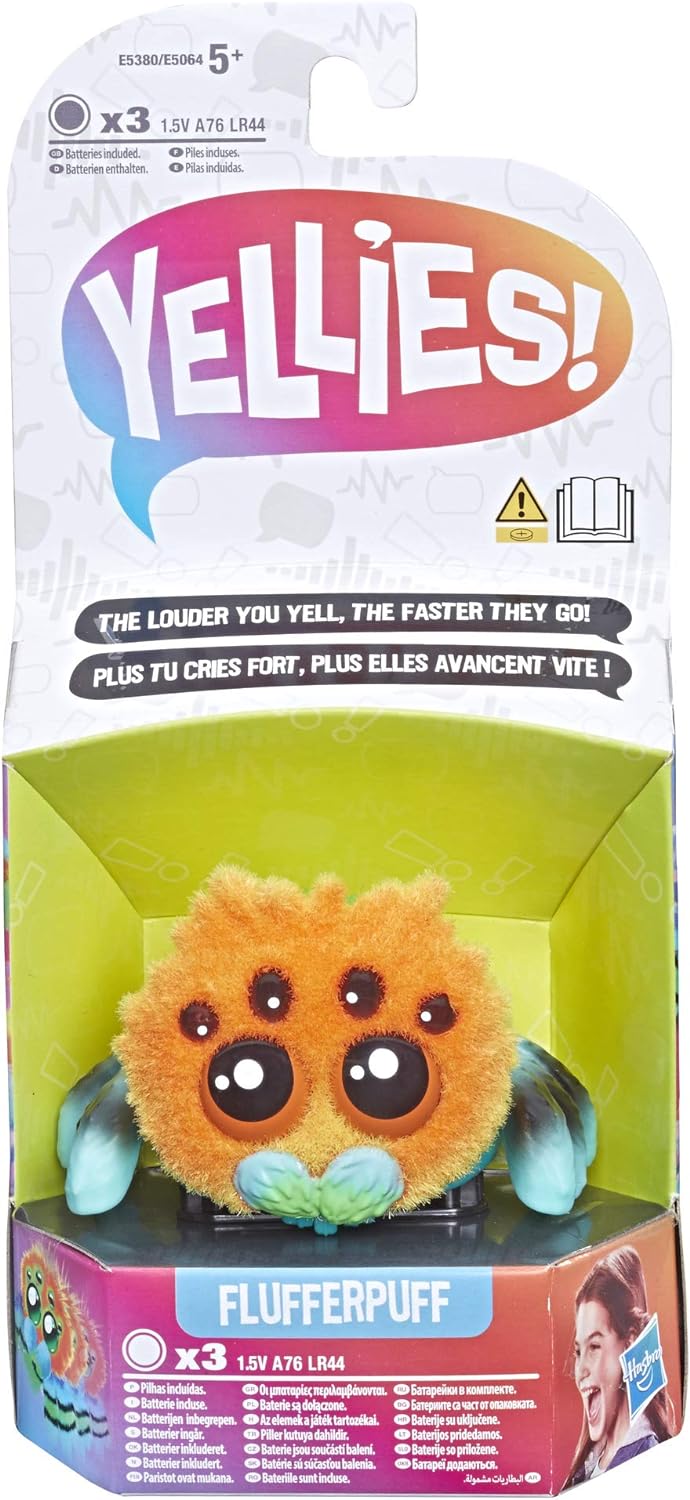 Hasbro Yellies! Cute, interactive spider - responds to sounds and voice